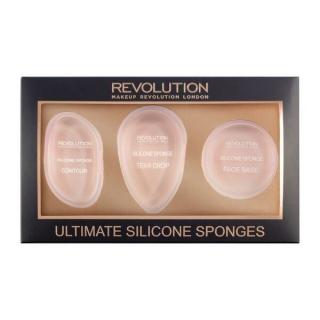 Makeup Revolution Applicators Gąbki Silikonowe-Zestaw Ultimate Silicone Sponges Set 1op.-3szt