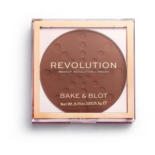 Makeup Revolution Bake Blot Puder Prasowany Deep Dark 5.5g