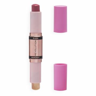 Makeup Revolution Blush Highlight Stick Róż I Rozświetlacz W Sztyfcie - Mauve Glow 4.3g