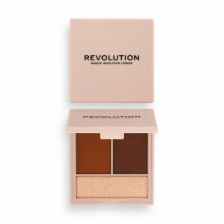 Makeup Revolution Face Powder Contour Compact Zestaw Do Konturowania Light 1szt