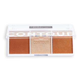 Makeup Revolution Relove Paletka Trio Do Konturowania Twarzy - Baked Sugar 1szt