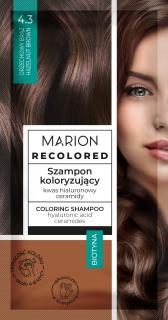 MARION Recolored Szampon Koloryzujący nr 4.3 Orzechowy Brąz (4-8 myć) 35ml.