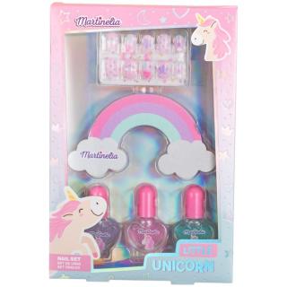 MARTINELIA Zestaw do Manicure dla Dzieci Little Unicorn Jednorożec Lakiery Naklejki
