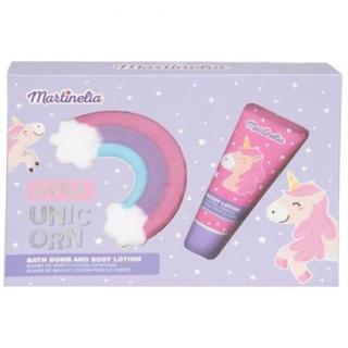 MARTINELIA Zestaw Kosmetyków do Kąpieli Musująca Kula i Żel pod Prysznic dla Dzieci Little Unicorn Duo