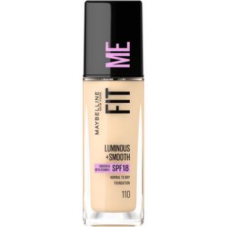 MAYBELLINE Fit Me! Rozświetlający Podkład do Twarzy Luminous+Smooth nr 110 Porcelain 30ml