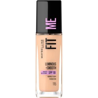 MAYBELLINE Fit Me! Rozświetlający Podkład do Twarzy Luminous+Smooth nr 115 Ivory 30ml