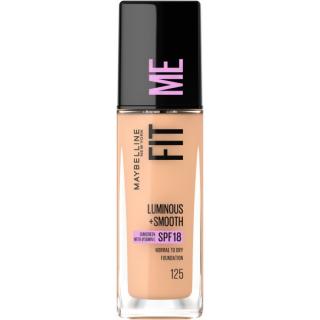 MAYBELLINE Fit Me! Rozświetlający Podkład do Twarzy Luminous+Smooth nr 125 Nude Beige 30ml