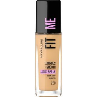 MAYBELLINE Fit Me! Rozświetlający Podkład do Twarzy Luminous+Smooth nr 220 Natural Beige 30ml