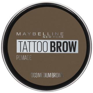 Maybelline Tattoo Brow Wodoodporna Pomada do Brwi - 03 Medium Brown 3.5ml