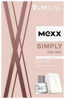 Mexx Zestaw Prezentowy Simply For Her (Woda Toaletowa 20ml + Mydło W Kostce 75g)