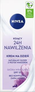 Nivea 24H Nawilżenia Kojąco Nawilżający Krem na Dzień SPF 15 50ml