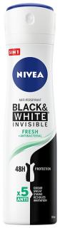 Nivea Antyperspirant Black White Invisible Fresh Spray Damski 150ml