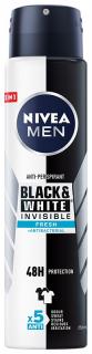 Nivea Antyperspirant Black White Invisible Fresh Spray Męski 250ml