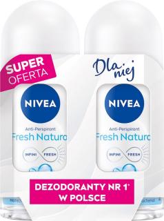 Nivea Antyperspirant Damski w Kulce Duo Fresh Natural 2x50ml