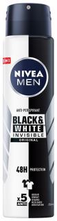 Nivea Antyperspirant Original Black White Invisible Spray Męski 250ml