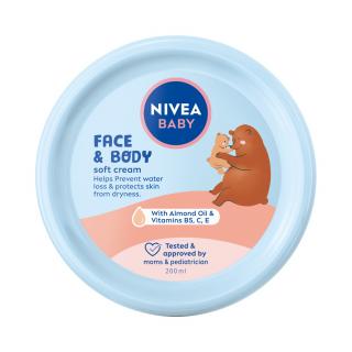 Nivea Baby Krem Pielęgnacyjny do Twarzy i Ciała Dla Dzieci Niemowląt 200ml