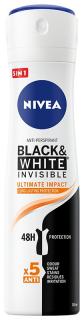 Nivea Dezodorant Black White Invisible Ultimate Impact 5in1 Spray 150ml