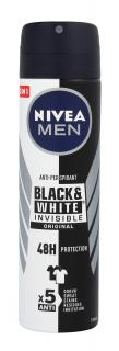Nivea Dezodorant Invisible Black White Spray Męski 150ml