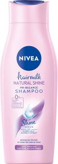 Nivea Hairmilk Natural Shine Pielęgnujący Szampon Do Włosów 400 Ml