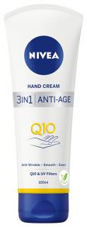 Nivea Hand Cream Przeciwzmarszczkowy Krem Do Rąk 3in1 Anti-Age Q10 100 Ml