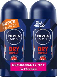 Nivea Men Antyperspirant w Kulce Duo Dry Impact 2x50ml