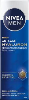 Nivea Men Hyaluron Przeciwzmarszczkowy Żel do Twarzy Anti-Age 50ml