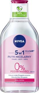 Nivea Płyn Micelarny Do Demakijażu Do Cery Suchej 5w1 400ml