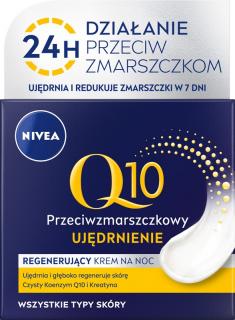 Nivea Q10 Power Krem Przeciwzmarszczkowy+ Ujędrnienie Na Noc 50ml