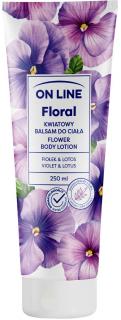 On Line Floral Kwiatowy Balsam Do Ciała - Fiołek Lotos 250ml