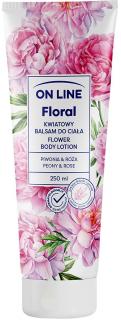 On Line Floral Kwiatowy Balsam Do Ciała - Piwonia Róża 250ml