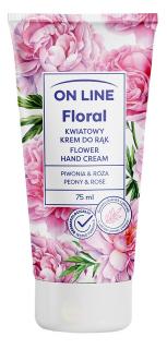 On Line Floral Kwiatowy Krem Do Rąk - Piwonia Róża 75ml