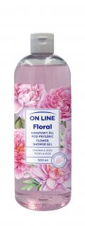 On Line Floral Kwiatowy Żel Pod Prysznic - Piwonia Róża 500ml