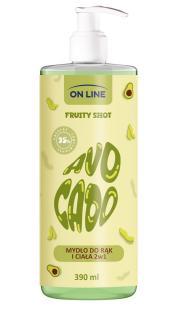 On Line Fruity Shot Mydło Avocado 390ml