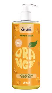 On Line Fruity Shot Mydło Orange 390ml