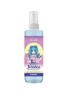 On Line Kids Jessica Spray do Rozczesywania Włosów - Blueberry Jagodowy 200 ml