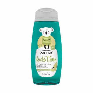 On Line Kids Time Żel Pod Prysznic I Szampon 2w1 Dla Dzieci - Zapach Gruszki 500ml