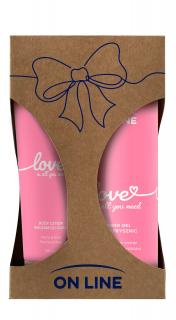 On Line Zestaw Love Is All You Need Żel pod Prysznic 500 ml + Balsam 250 ml