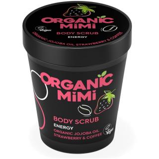 ORGANIC MIMI Energy Peeling do Ciała Truskawka i Kawa 250 g