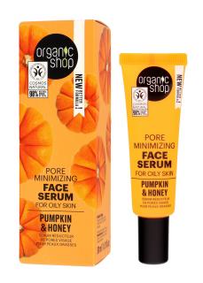 Organic Shop Serum Do Twarzy Zwężające Pory Do Cery Tłustej Pumpkin Honey 30ml