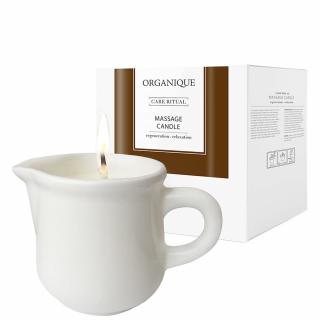 Organique Świeca Do Masażu W Dzbanuszku Z Masłem Shea - Białe Piżmo 125ml