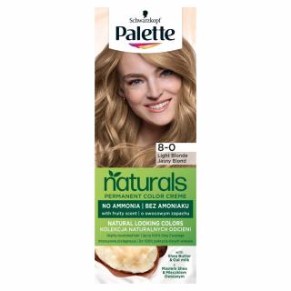 Palette Naturals Permanent Color Creme Farba Do Włosów Nr 8-0 Jasny Blond 1op.