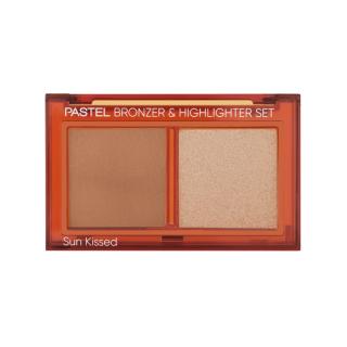 Pastel BronzerHighlighter Set Zestaw do Konturowania Twarzy Nr 01 - Sun Kissed 1szt