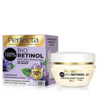 Perfecta 100% Bio Retinol 50+ Przeciwzmarszczkowy Krem Na Dzień I Noc -Ujędrnienie,Odżywienie I Lifting 50ml
