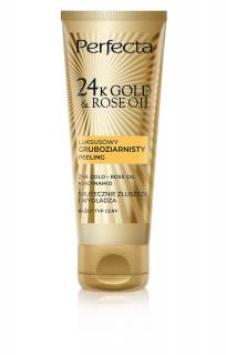 Perfecta 24K Gold  Rose Oil Peeling Gruboziarnisty 75g