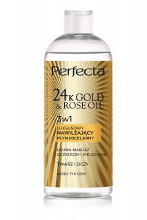 Perfecta 24K Gold  Rose Oil Płyn Micelarny do Każdej Cery 400ml