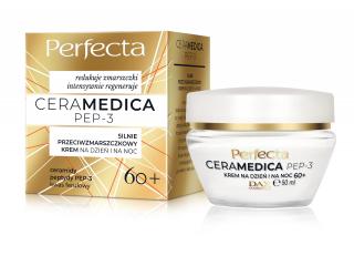 Perfecta Ceramedica PEP3 60+ Silnie Przeciwzmarszczkowy Krem na Dzień i Noc 50 ml