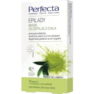 Perfecta EPILADY Wosk do Depilacji Ciała 12 Plastrów