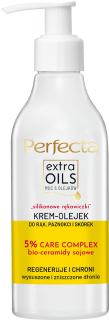 Perfecta Extra Oils Krem-Olejek do Rąk Paznokci i Skórek Silikonowe Rękawiczki 195ml