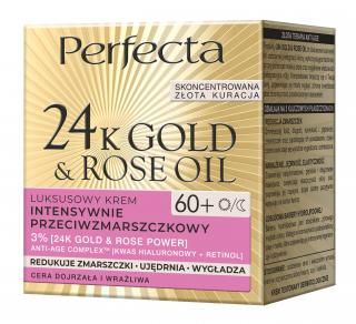 Perfecta Gold Rose Luksusowy Krem Intensywnie Przeciwzmarszczkowy 60 + , 50ml