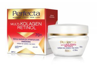 Perfecta Multi-Kolagen Retinol 70+ Krem Redukujący Zmarszczki Odbudowujący Na Dzień I Noc 50ml